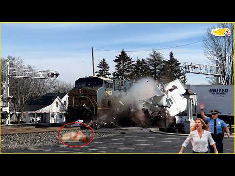 Most Unbelievable Train Crashes Moments Caught on Camera - Best Of Month #9