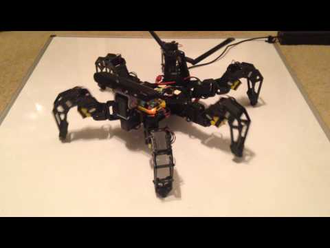 IMU Leveling on ROS powered PhantomX hexapod