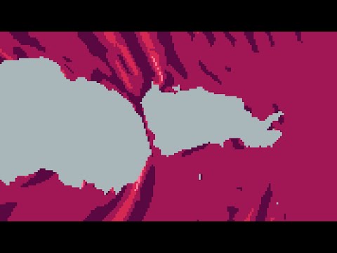 Some pixel art fabrics tearing animation