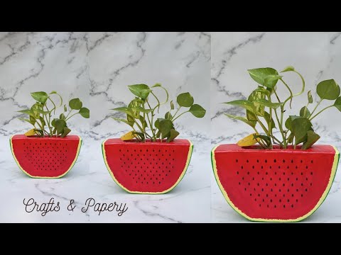 How to make Flower vase from cement || DIY || Homedecor