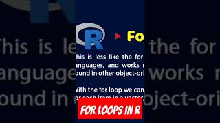 For #loop 🔁 in R language is different from others #rtutorial #rstudio #rlanguage