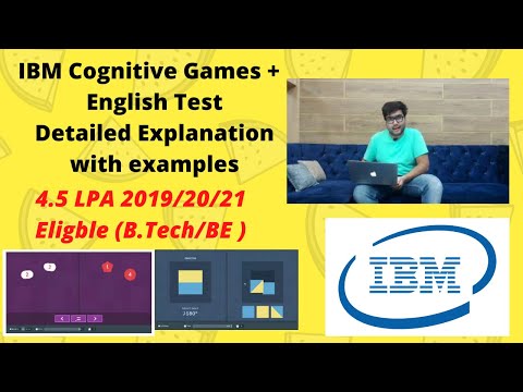 Cognitive Test | IBM Cognify Games | IBM English Test | Freshers | IBM Recruitment Drive 2021