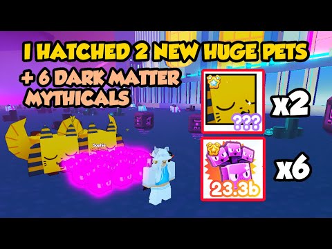 I HATCHED 2 NEW HUGE PETS AND GOT 6 NEW DARK MATTER MYTHICALS! | Pet Simulator X: Overhauled Legacy