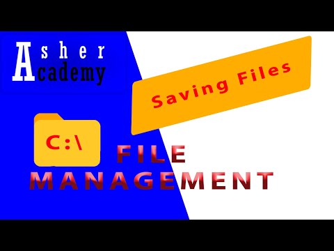 Saving Files