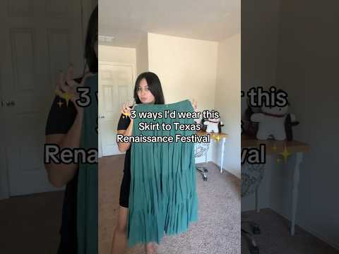 3 ways I’d wear this skirt to Texas Renaissance Festival! #renfaire #renaissancefestival #costume