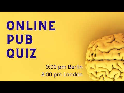 Online Pub Quiz Live Stream 31 May 2021