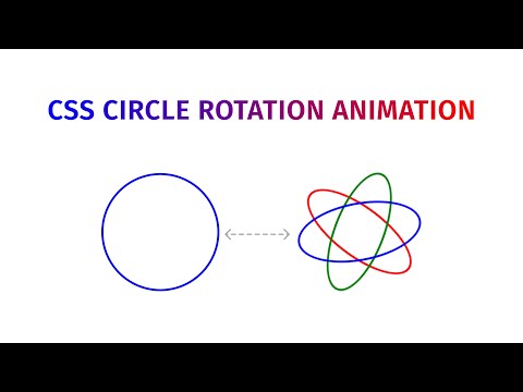 Animated Circle Rotating Using HTML CSS | M.A Developer