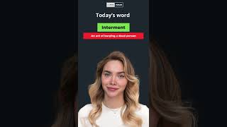 Interment, one word substitution #globalcommunication #languagecommunity #learningvocabulary