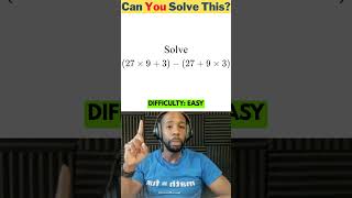 Solve this quick, easy math problem with a lot of operators #mathchallenge #mathswap