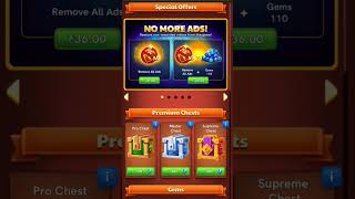 Purchasing No more Ads pack #shorts #carrompool #nomoreads