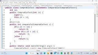 Java Comparable interface