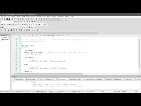 Check whether a number is positive or negative in C || Programming Bangla