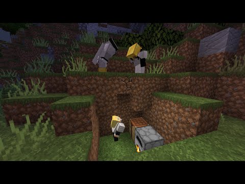 Minecraft Speedrunner VS 2 Hunters
