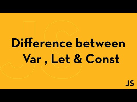 difference between var , let & const