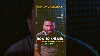 Day 29 of 75 days PIQ Challenge #ssb #ssbinterview #ssbinterviewpreparation #cds #afcat #indianarmy