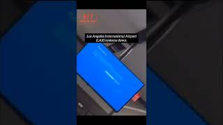 Systems down at LAX causing major disruptions. #losangeles #short