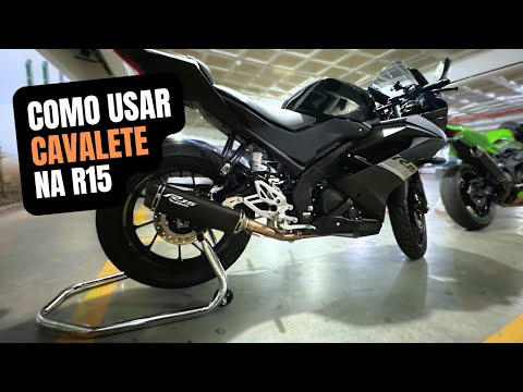 YAMAHA R15 - COMO UTILIZAR O CAVALETE