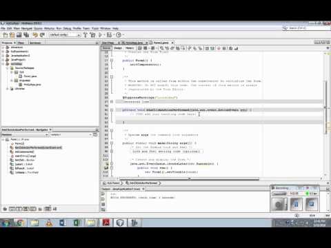 Creating a simple Swing project using NetBeans
