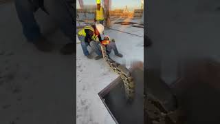 A Python Exploded Out of the Pit… and Wrapped Around His Neck 😱🐍