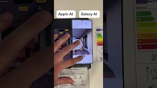 Galaxy AI revealed my face? 🤯Apple AI vs Galaxy AI😳 #appleai #galaxyai #aicomparison #samsung #fyp