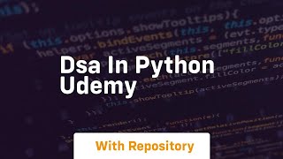 dsa in python udemy