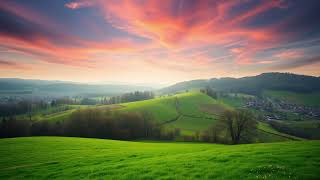 Fields of Calm | Beautiful Spring Countryside 4K | Silent Background