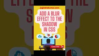 Add a blur effect to the shadow #html #css #shadow #blur #effects #shorts