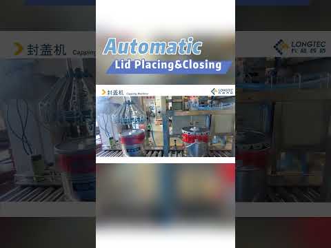 Automatic Lid Placing & Closing Machine  | Packaging  #machine#automation #factory #shorts