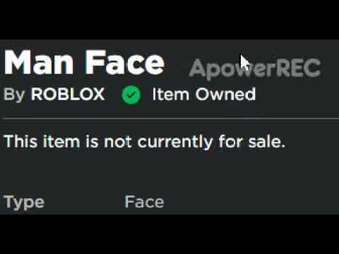 The Man face is off sale?