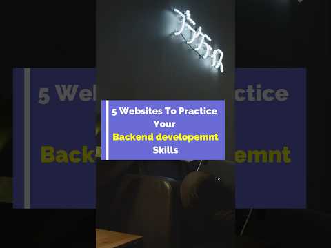 Boost Your Back-End Skills with These Practice Websites | #shorts #backenddevelopment