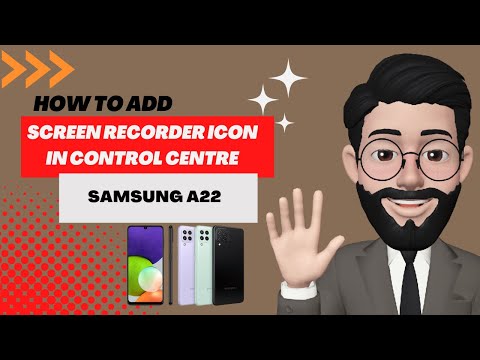 How to record screen/add icon of screen recoder in samsung a22