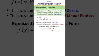 Writing Polynomial Functions and Finding Zeros | Linear Factorization Theorem