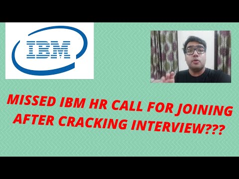 Missed HR call? From IBM After Cracking the Interview