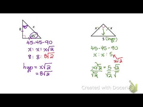 Special Right Triangles
