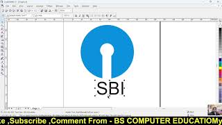 कोरल ड्रा में एसबीआई का लोगो कैसे बनाएं #bs #coreldraw #design #sbi #banda #computer 
