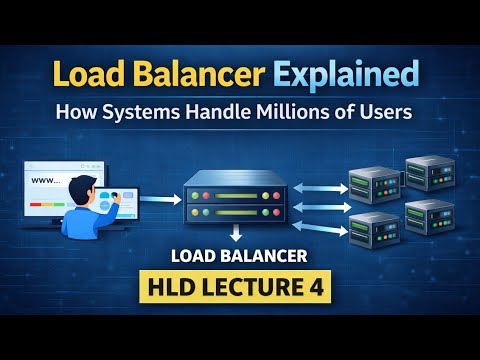 Load Balancer Explained 🔥 | How Systems Handle Millions of Users | HLD Lecture 4 #systemdesign 