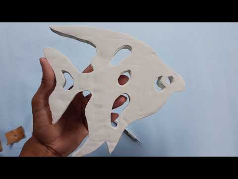 Cement craft ideas / DIY showpiece making / cement Fish Sculpture / DIY