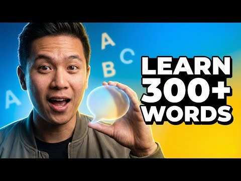Learn SPEAKING ENGLISH the EASY way (Comprehensible Input) – 300+ Words in a Single Video