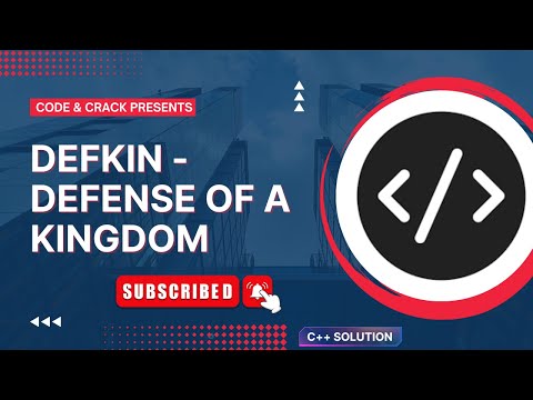 Defense of a Kingdom | Greedy | SPOJ Problem | MAANG Problem
