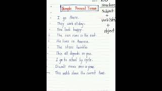 Simple Present Tense #english #grammar