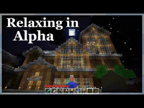 1½ Hours of Old Minecraft Gameplay to Relax Your Mind.