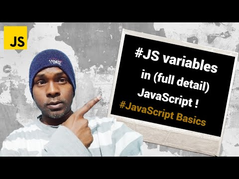 JavaScript Tutorial (2024-2025).JavaScript, variables concept and declaration.