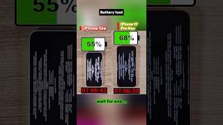 🔋😳 IPHONE 16E VS IPHONE 17 PRO MAX BATTERY TEST Video #shorts #viralvideo 🔋😳