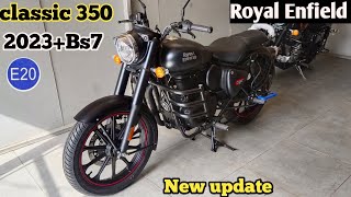 New 2023 Royal Enfield classic 350 New ModelPrice Mileage New update E20 full details review #bike