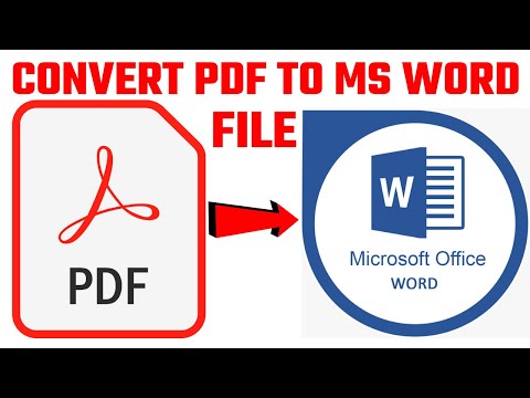 PDF File Ko MS Word me kaise convert kare (Easy Way) | How to convert PDF File to MS Word Document
