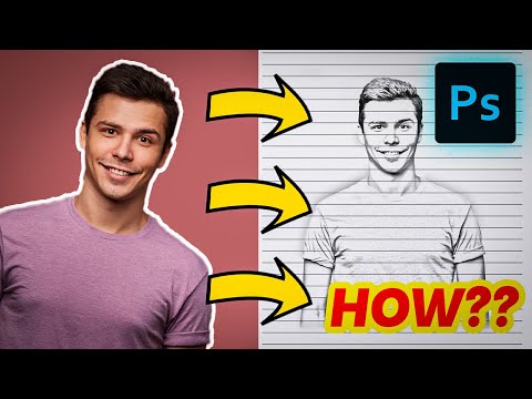 HOW TO TURN YOUR PICTURE INTO A DRAWING | IN PHOTOSHOP