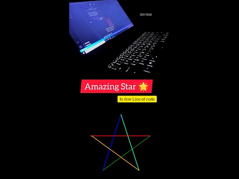 Star Code In Python Turtle | Code With Python Turtle