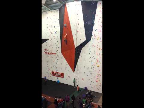 BMC BLCC 2013, Awesome Walls Sheffield, Senior Qualifier Routes 1 - Tom Hudson, Molly Thompson-Smith