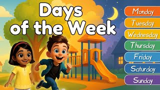 Days Of The Week Song for Kids 🗓️ 🎶 |  Let’s Learn the 7 Days in English ✏️