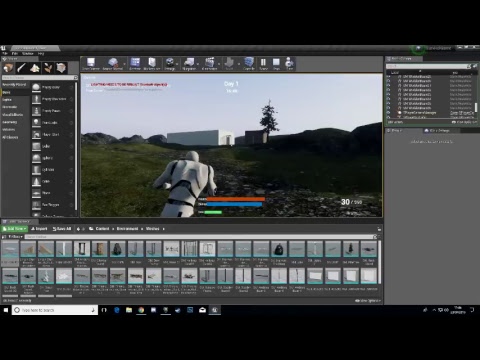 UE4 making a horror survival map